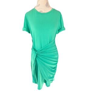 Lillusory Green Ruched Midi Dress | Women’s Large | NWT